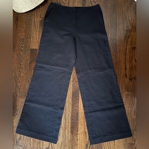 NWOT Talbot’s black cotton, lyocell, & linen wide leg dress pants. Size 10